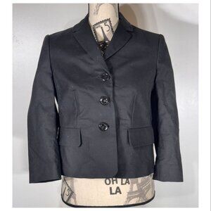 Red Valentino Spa 3 Button Crop Blazer Black Women's Size 42 (X-Small)